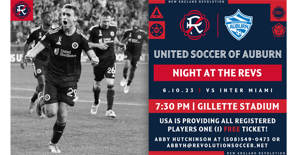 United Soccer of Auburn Night at the Revs